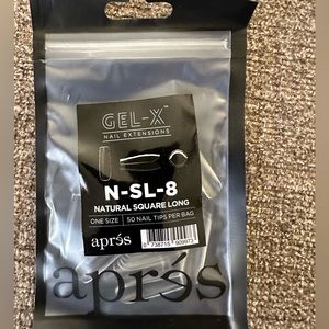 NATURAL SQUARE LONG REFILL(50 tips per bag) N-SL-8